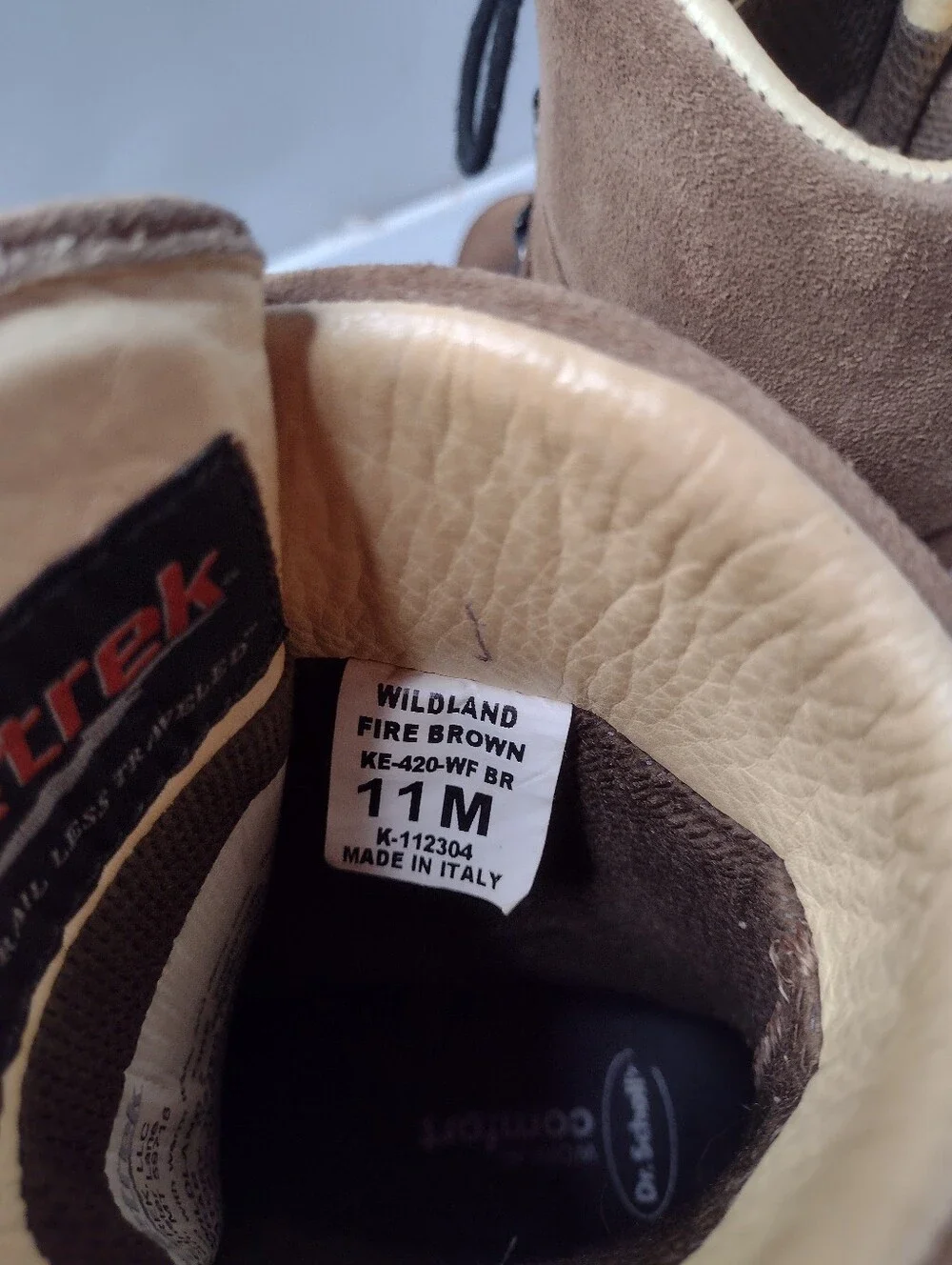 Kenetrek Men's Wildland Fire Boot Tan Size 11 M Lace Suede Italy